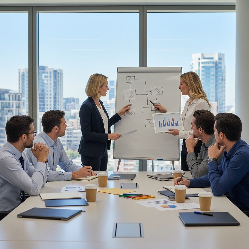 Marketing-Team bei der Arbeit